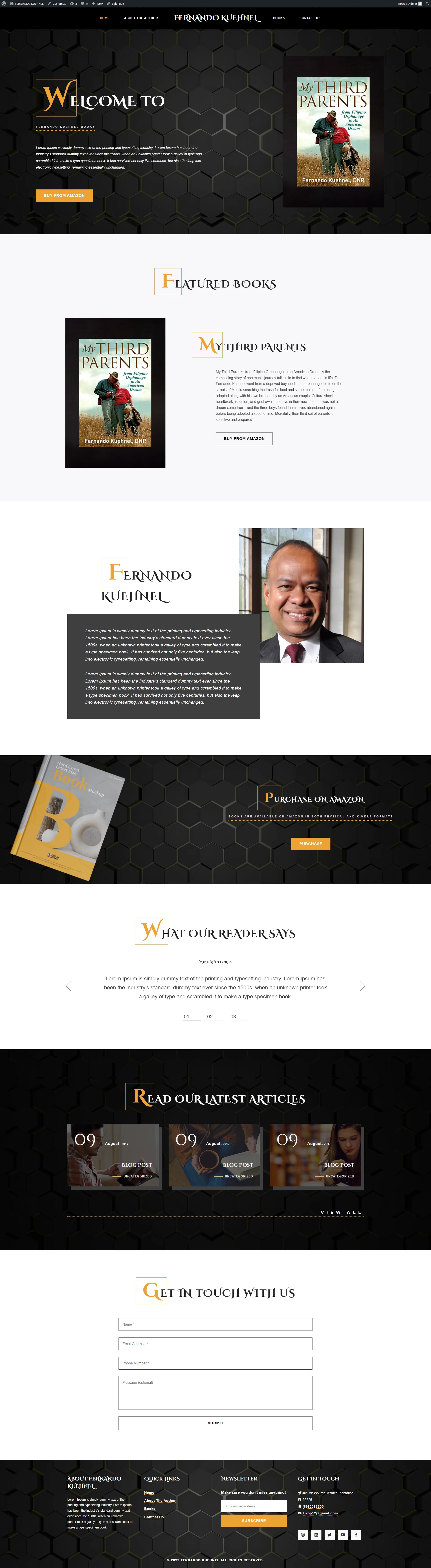 Fernando Kuehnel website design