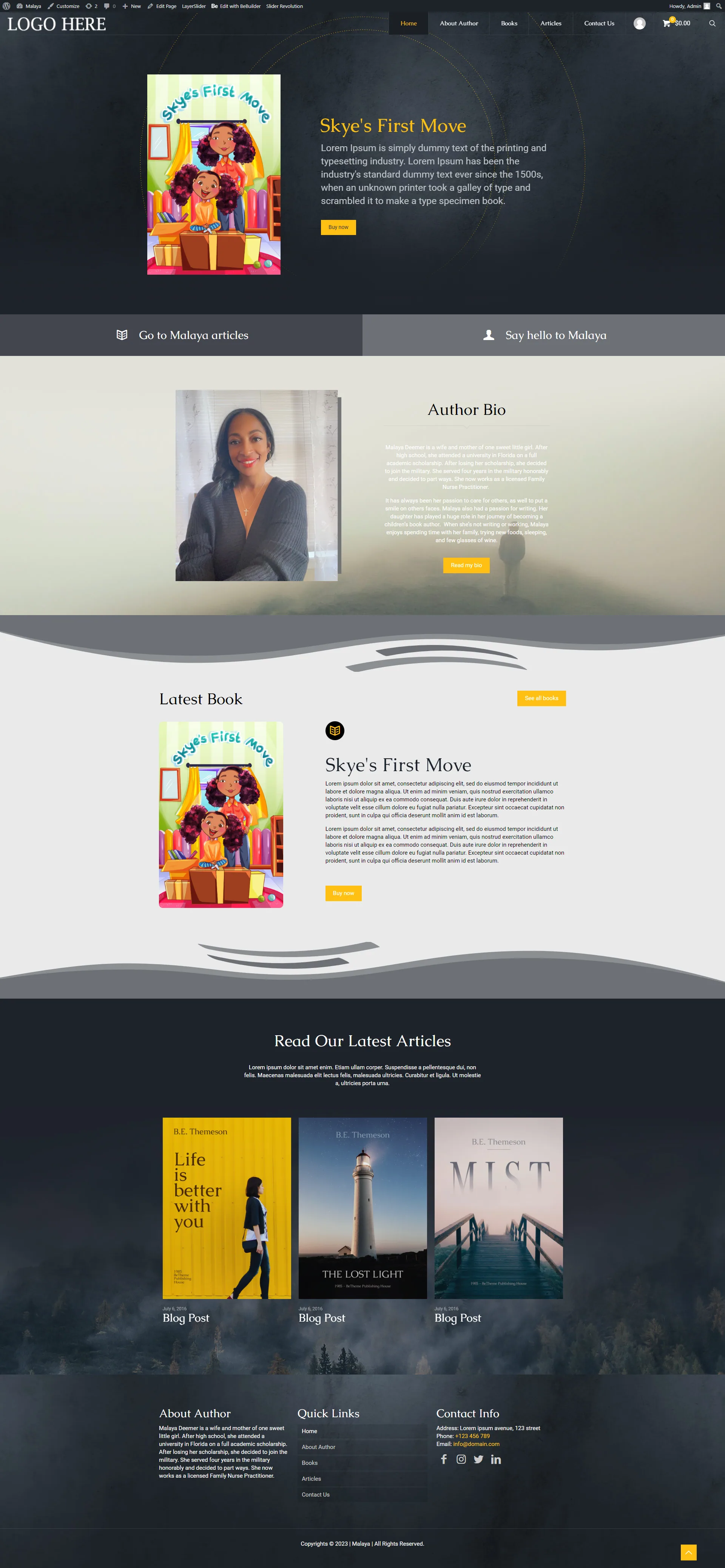Malaya website design