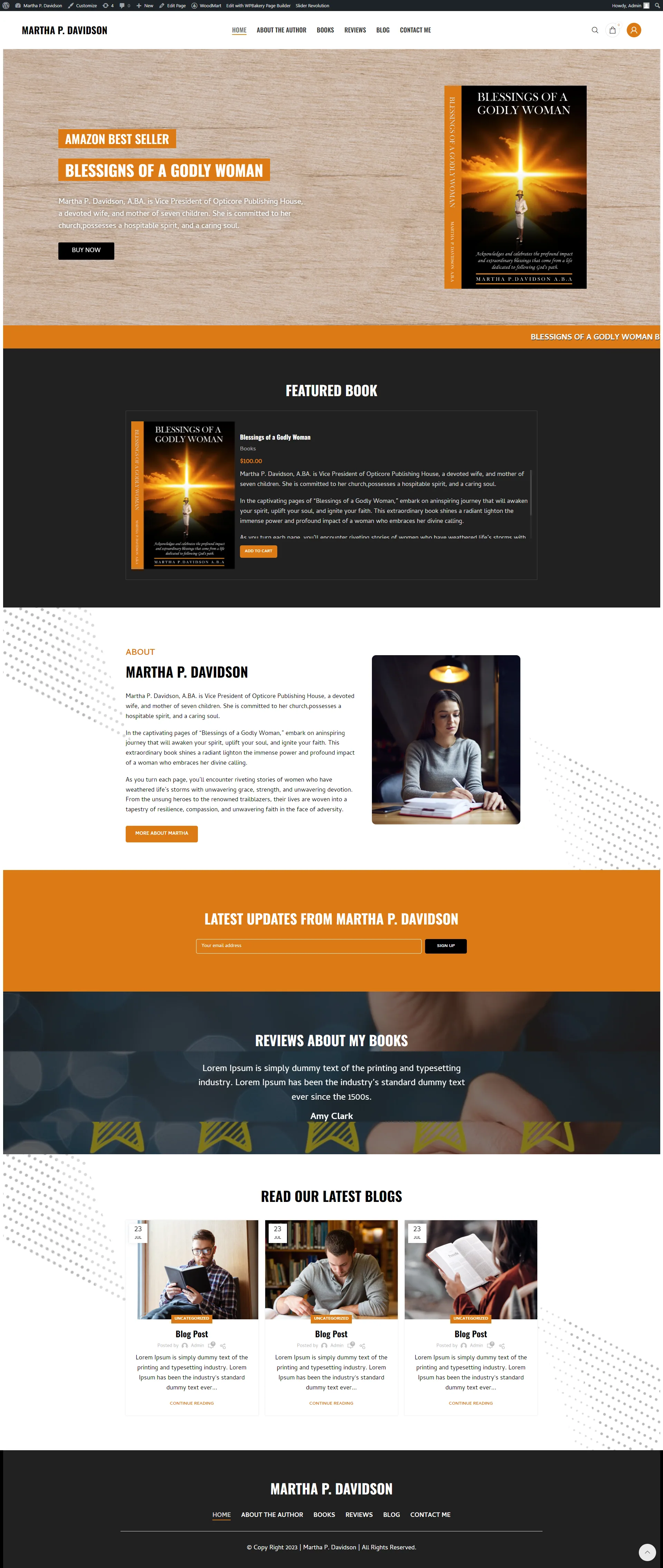 Martha Davidson website design