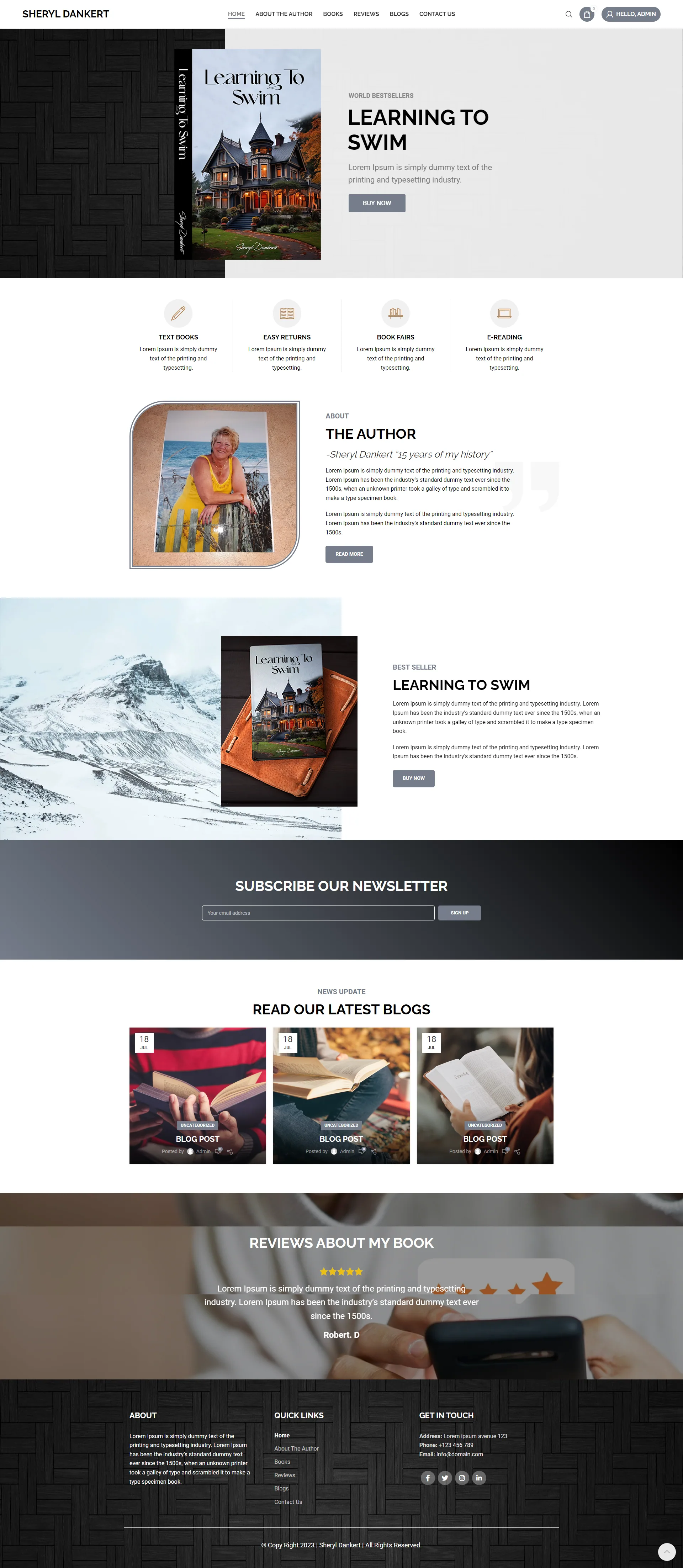 Sheryl Dankert website design