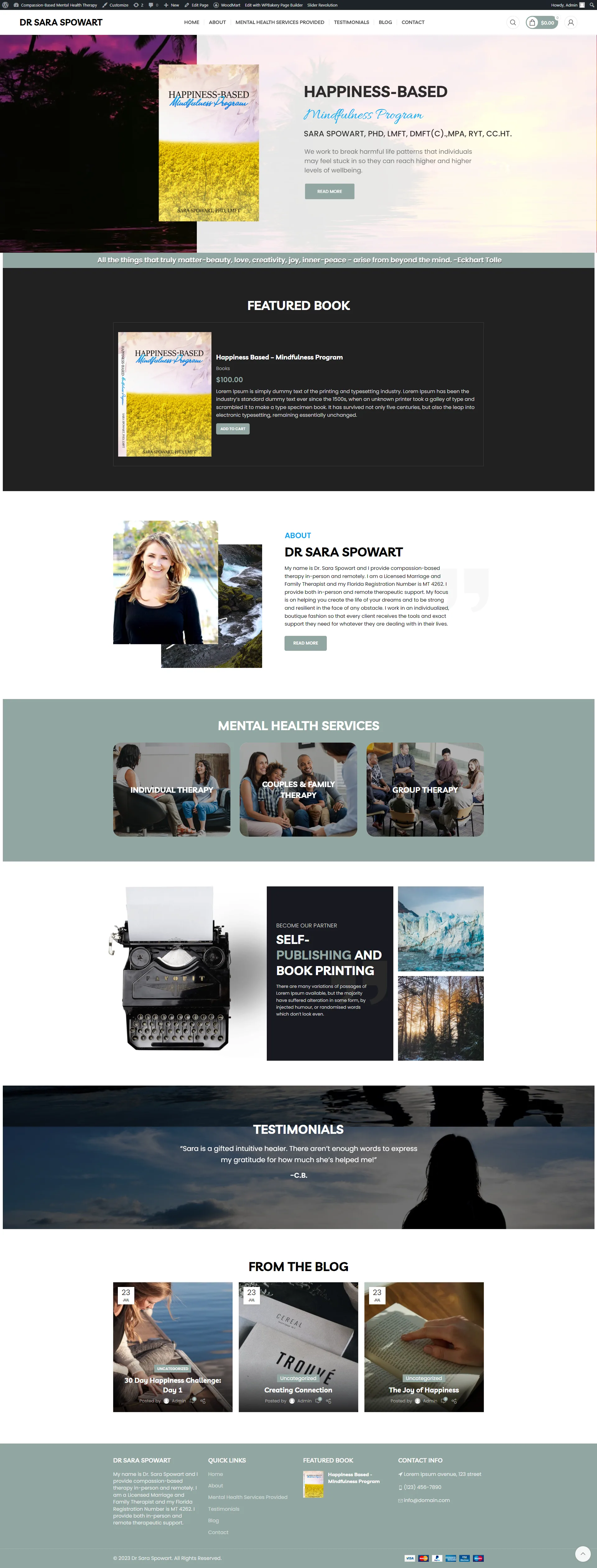 Drsaraspowart website design